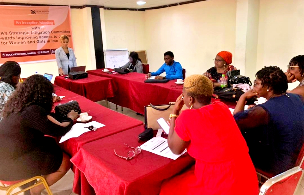 Training With Litigation Committee On Improving Access To Justice For Women In Imo State